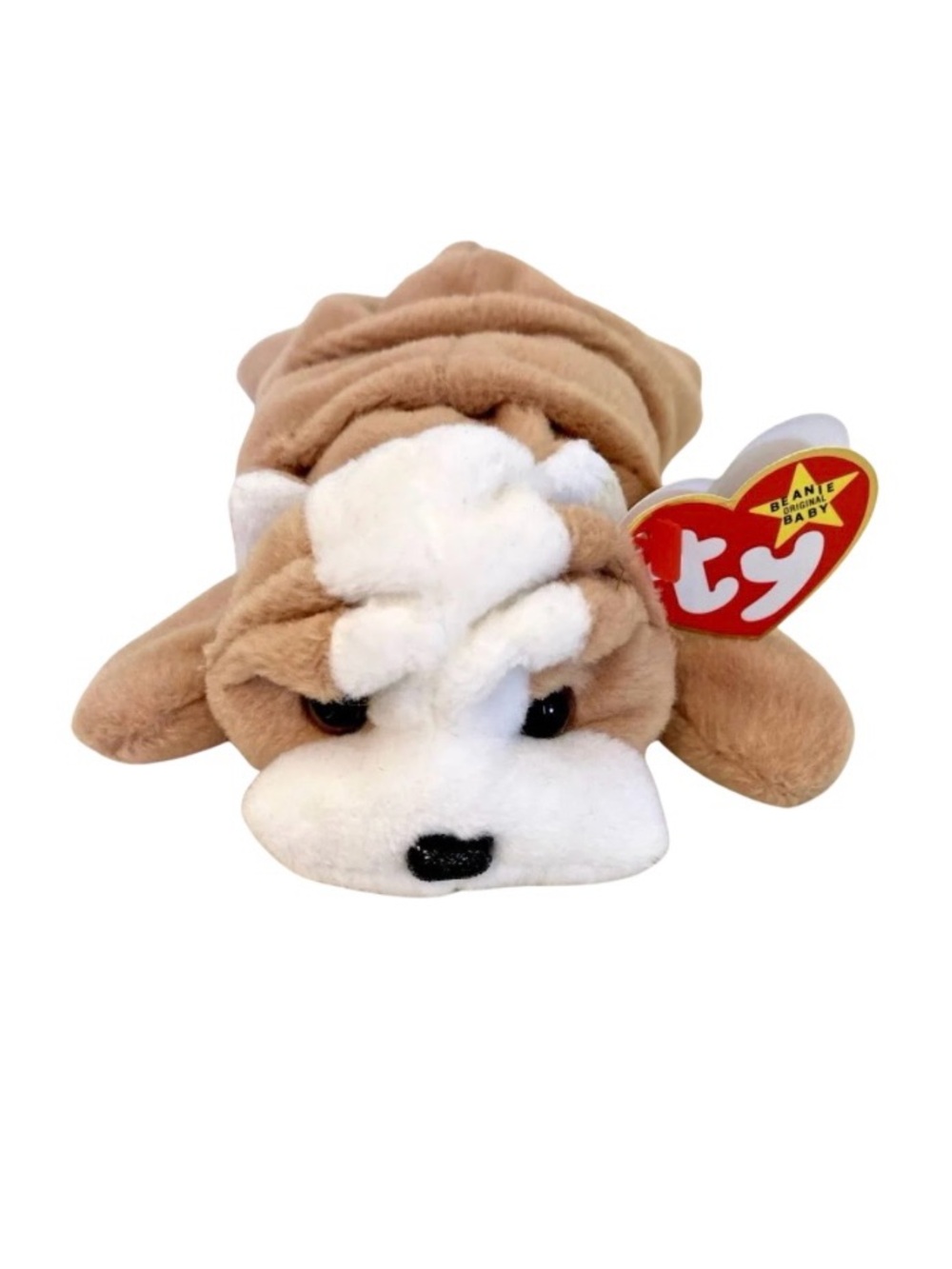 TY Beanie Baby Wrinkles Bulldog 1996